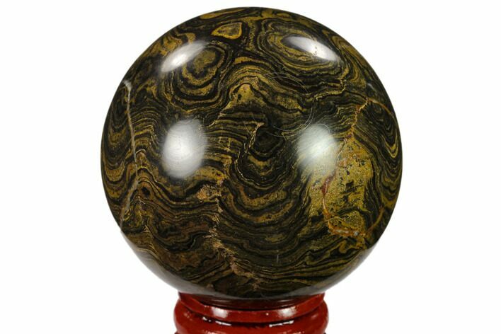 Polished Stromatolite (Greysonia) Sphere - Bolivia #134730